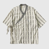 Striped Kimono-Style Shirt