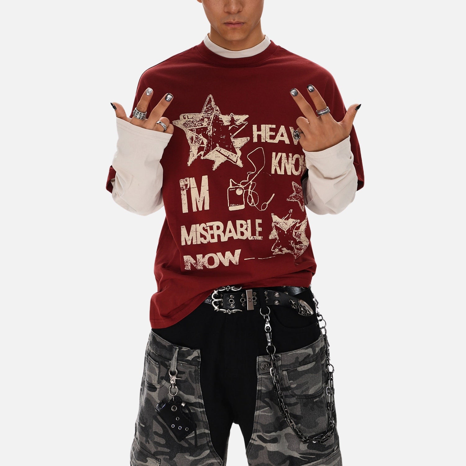 Varsity Layered Sweatshirt