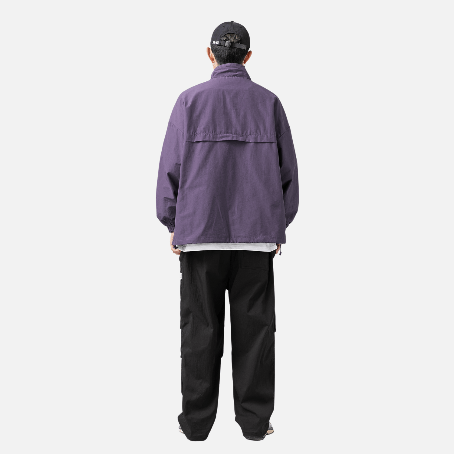 Chaqueta táctica impermeable con textura y media cremallera