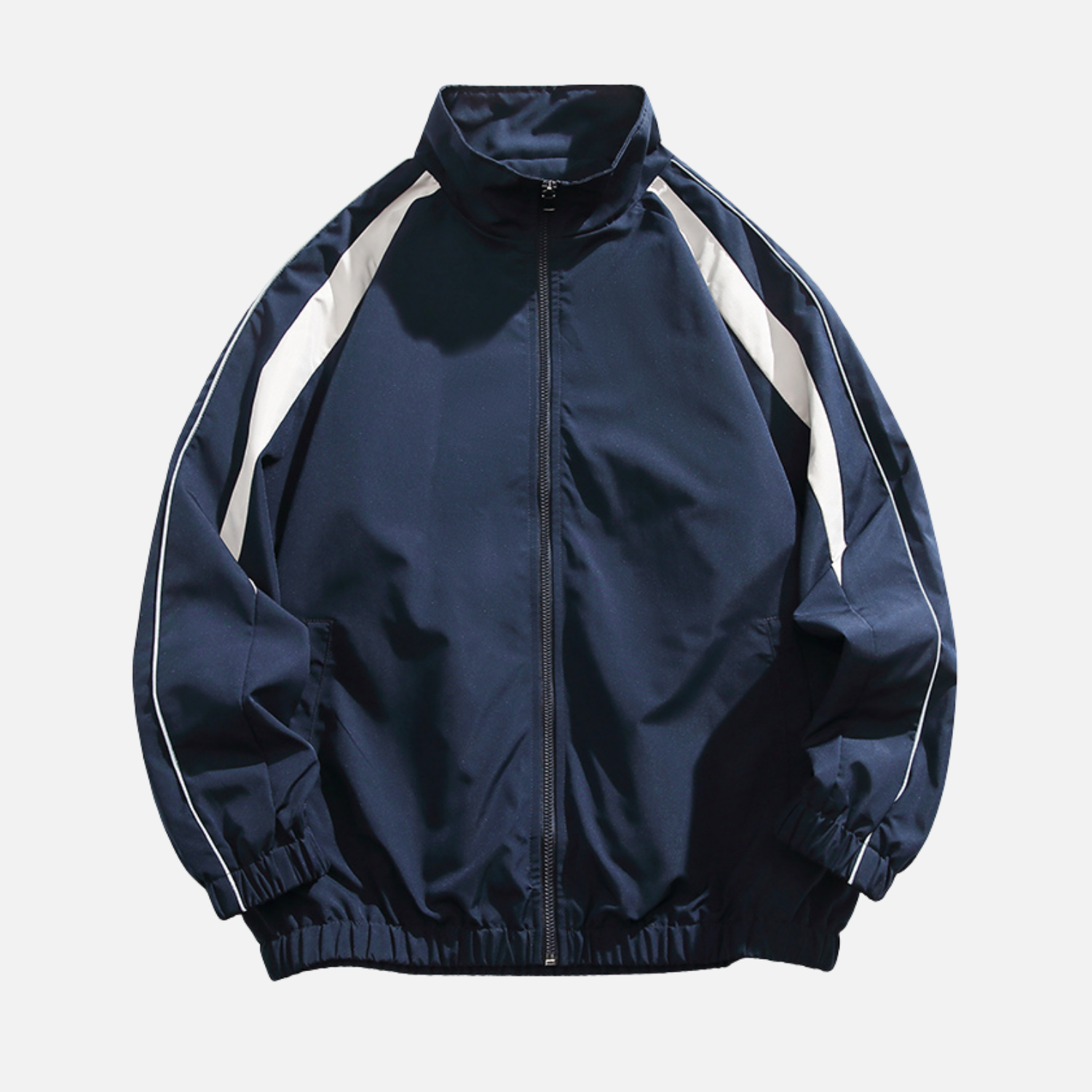 Chaqueta patchwork con cuello alto