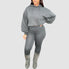 Loose Short Hoodies & Bodycon Pant set