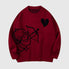 Cherub Heart Graphic Knit Sweater