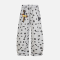 Allover Dog Print Baggy Pants