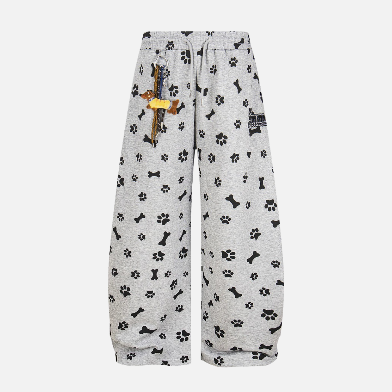 Allover Dog Print Baggy Pants