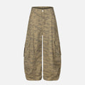 Punk Camo Cargo Slant Pants