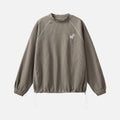 Embroidered Waffle Crewneck Sweatshirt