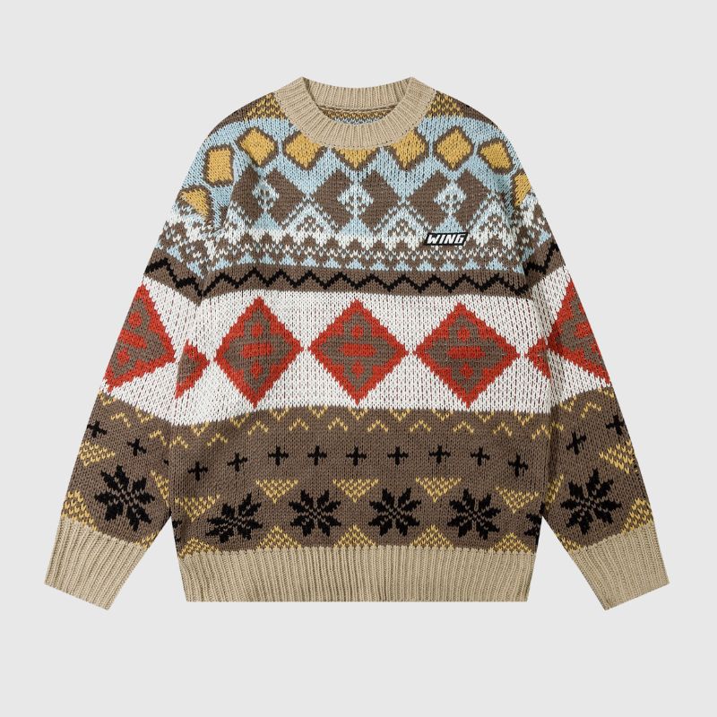 Vintage Elements Loose Knit Sweater