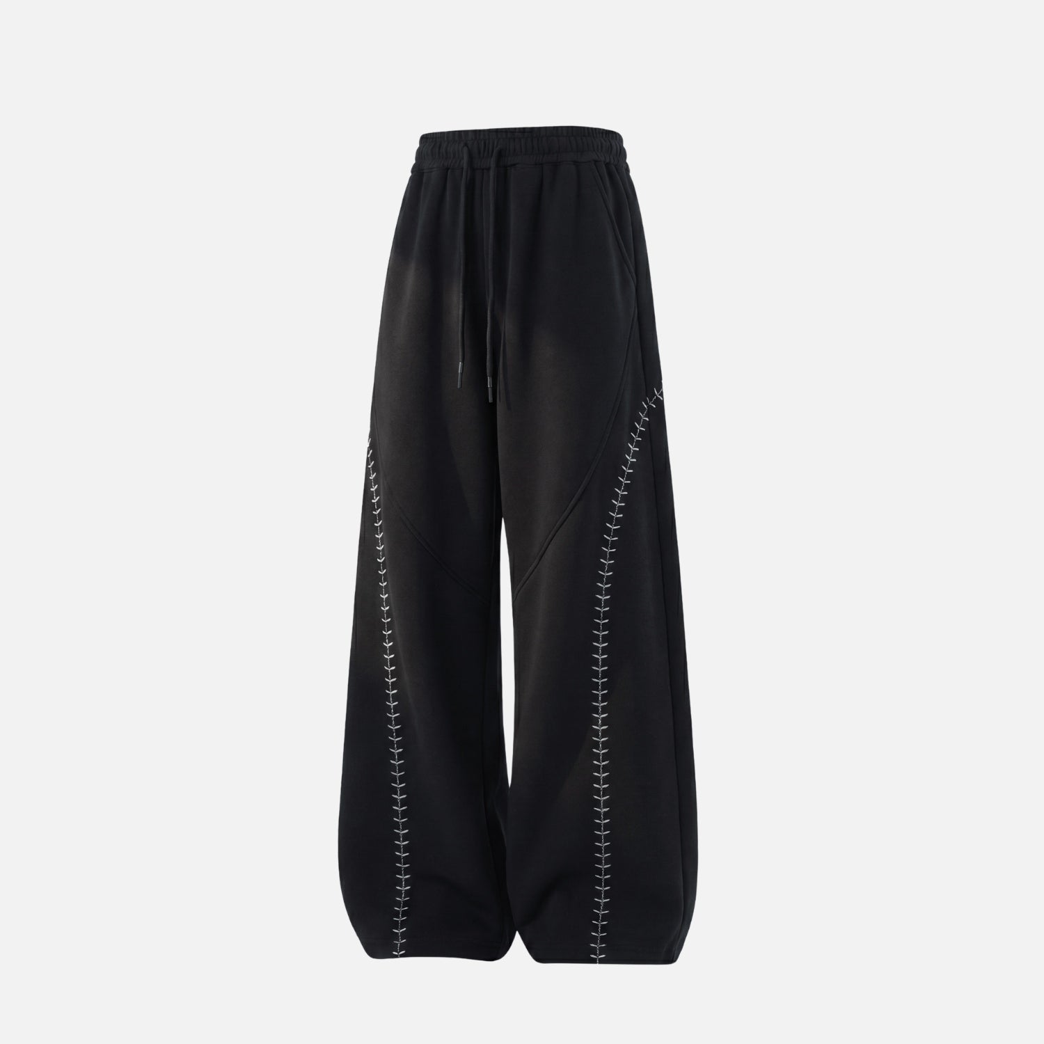 Baseball-Inspired Baggy Sweatpants
