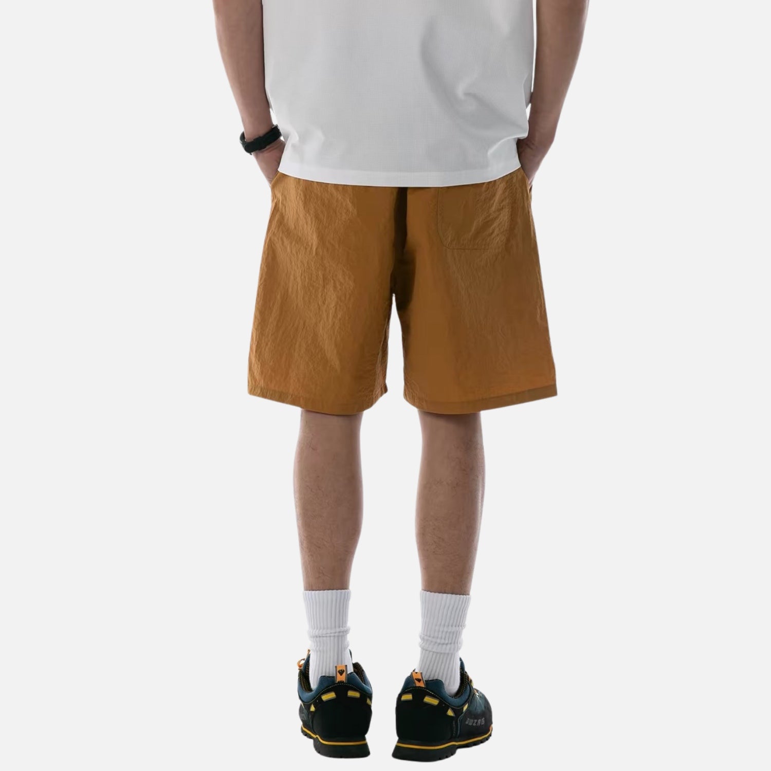 Colorblock Double-Waist Shorts