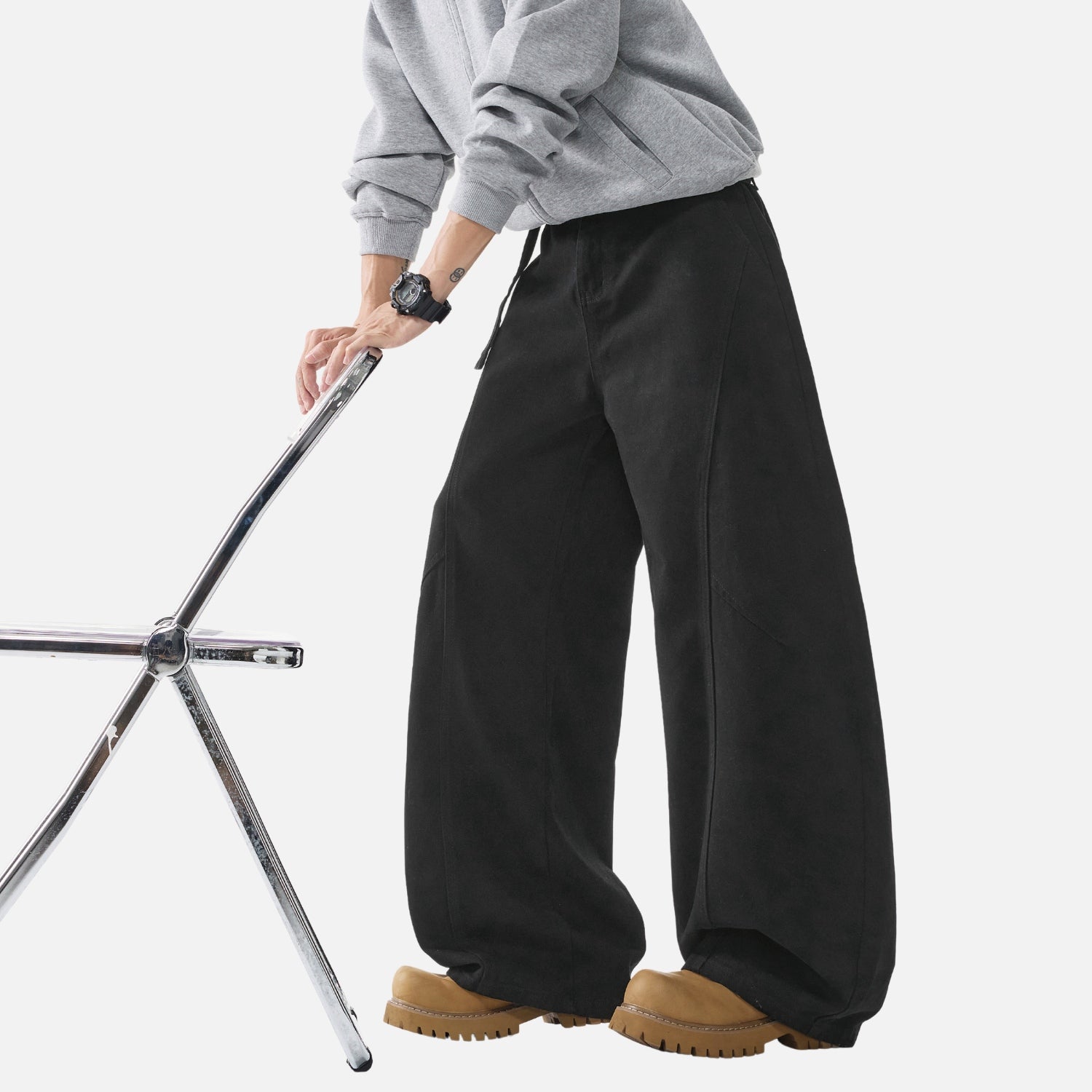Vintage Structured Panel Utility Pants