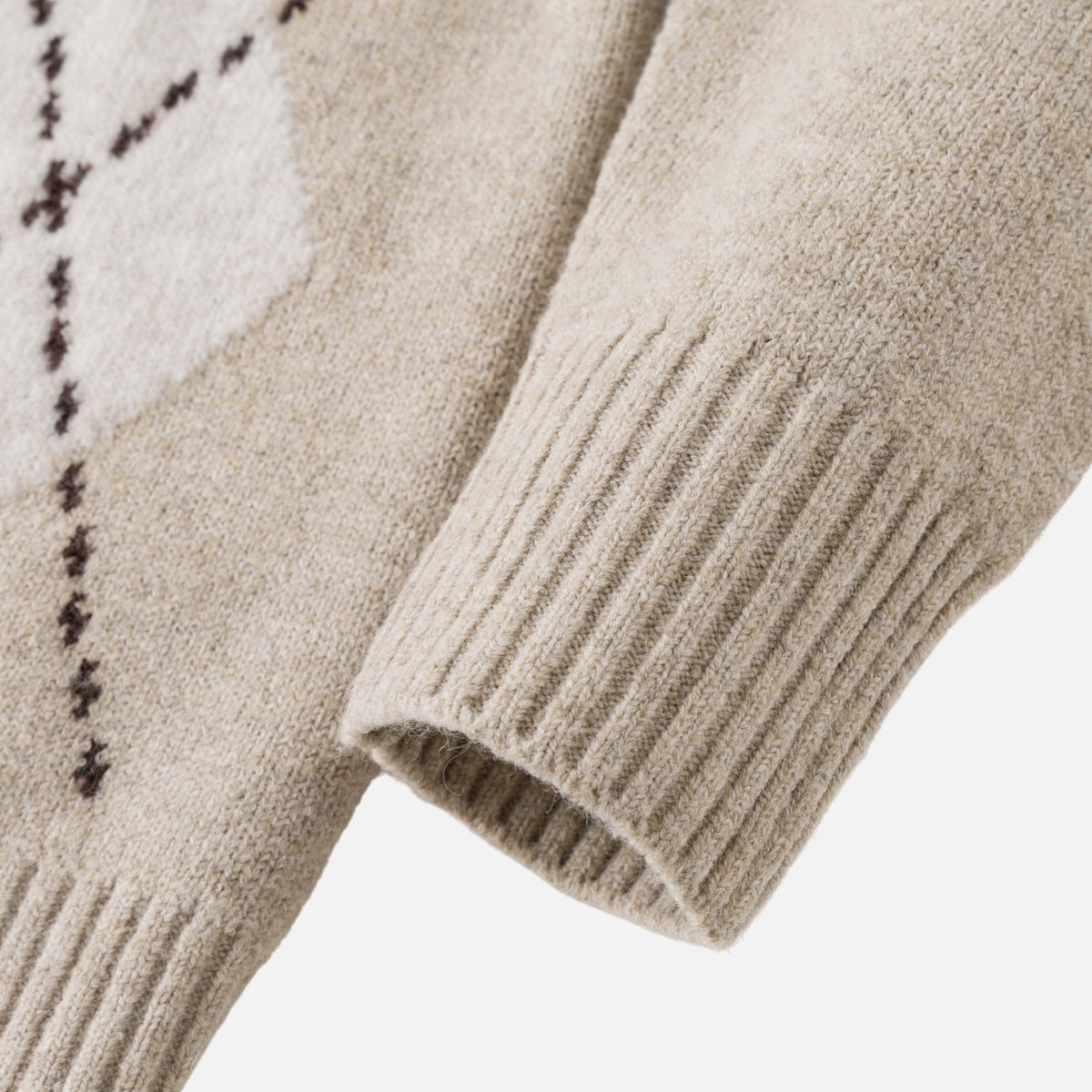 Japanese Vintage Diamond Knit Cardigan