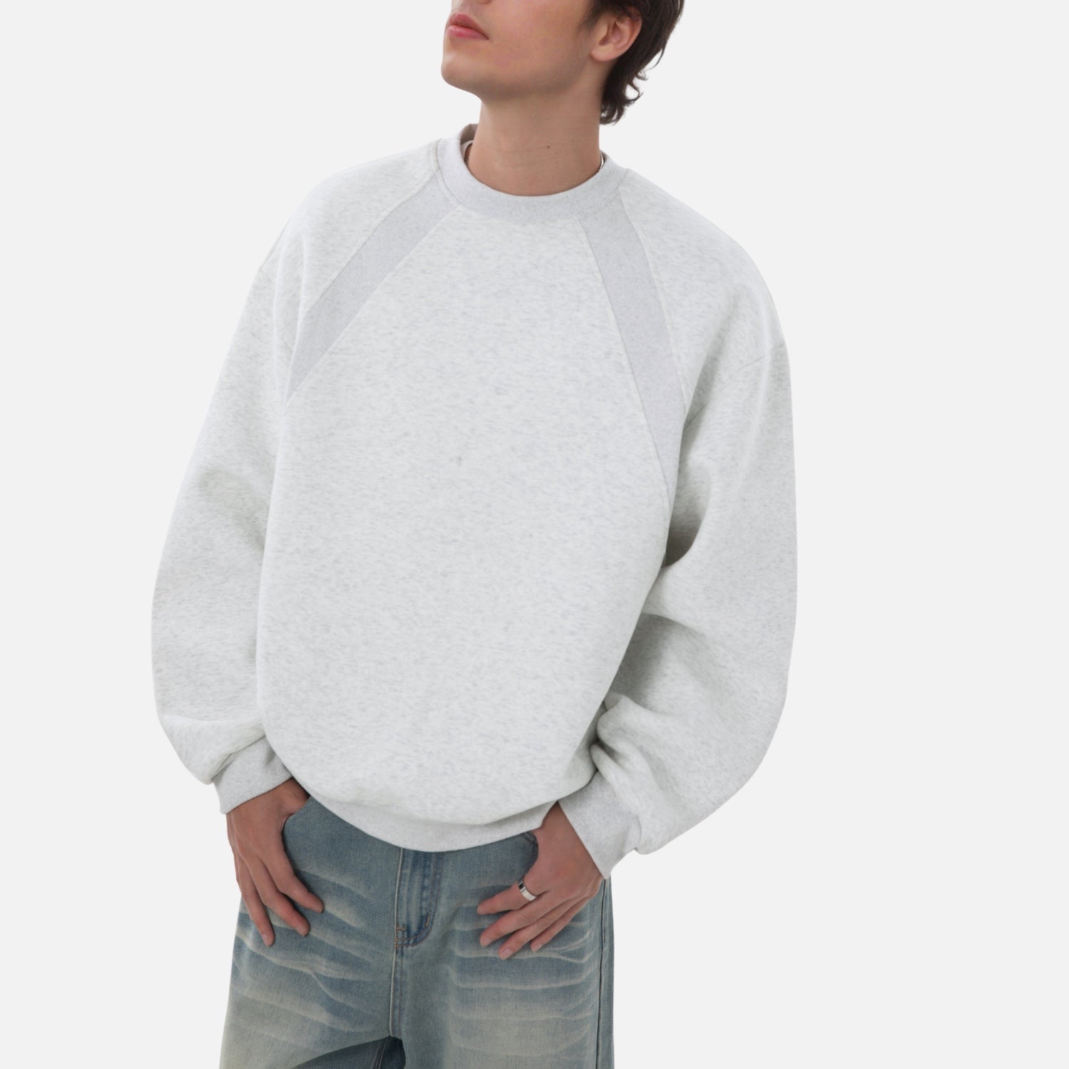 Heavyweight Space Cotton Crewneck Sweatshirt
