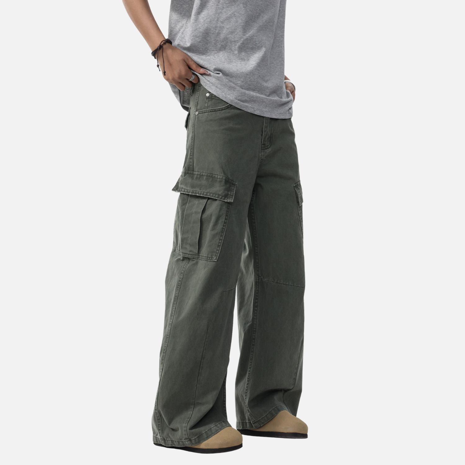 Vintage Slant Baggy Pants
