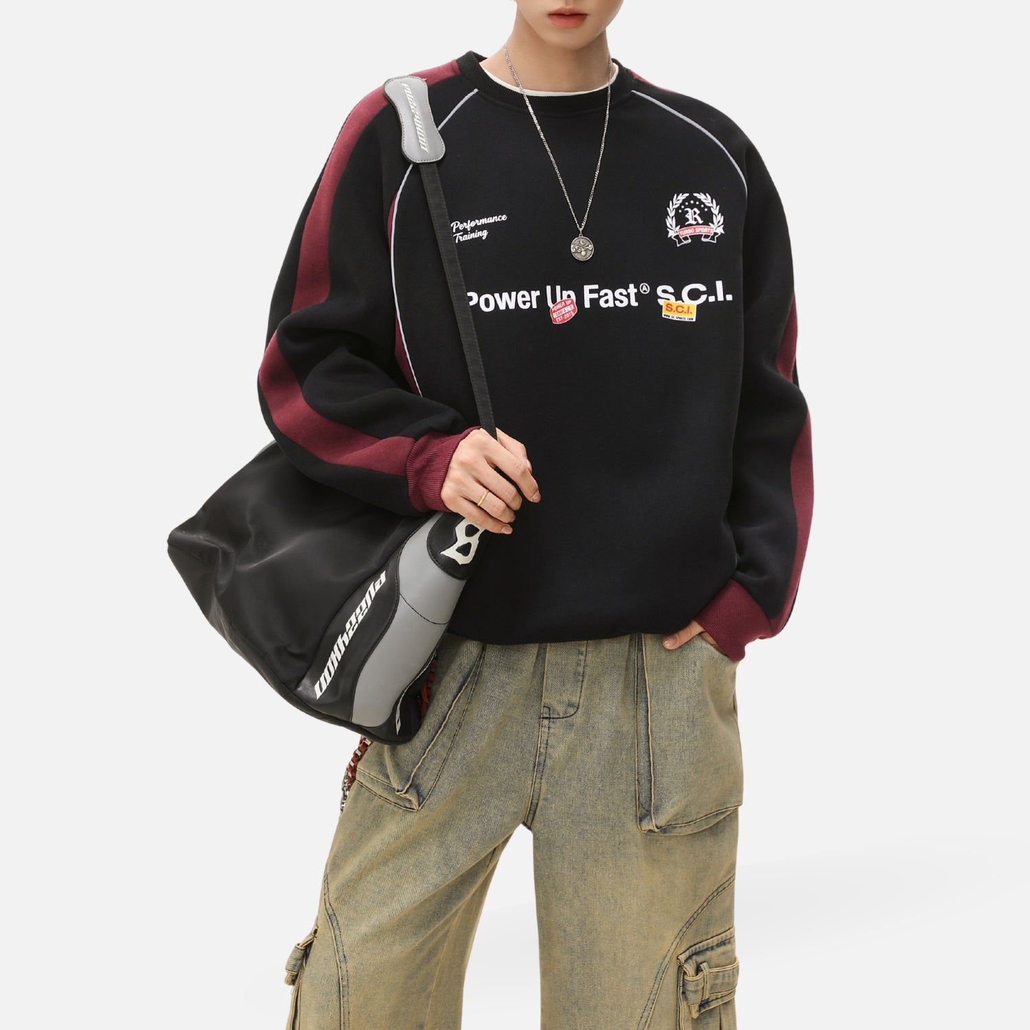Vintage Racing Raglan Sweatshirt