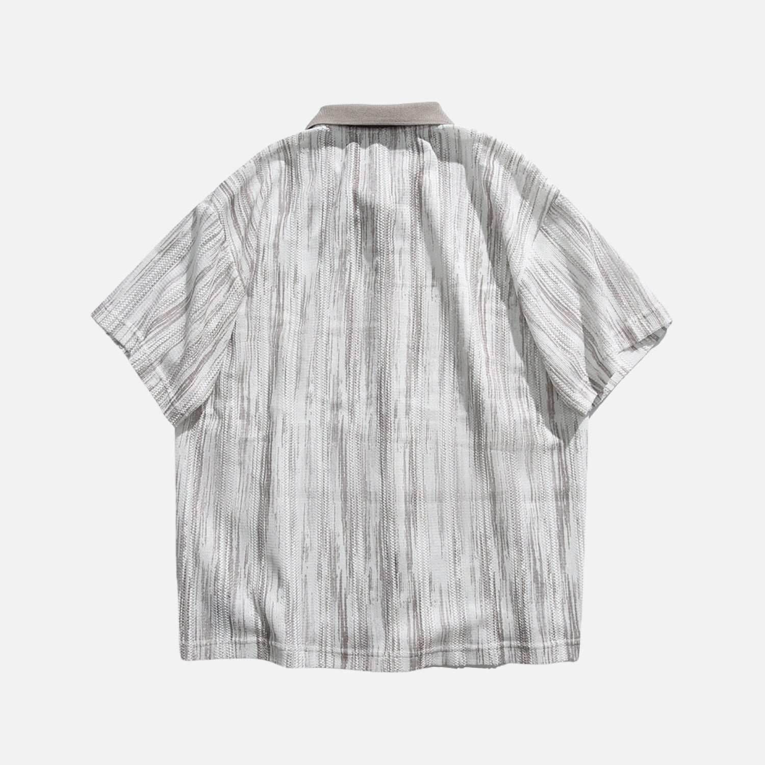 Cutout Colorblock Short Sleeve Shirt