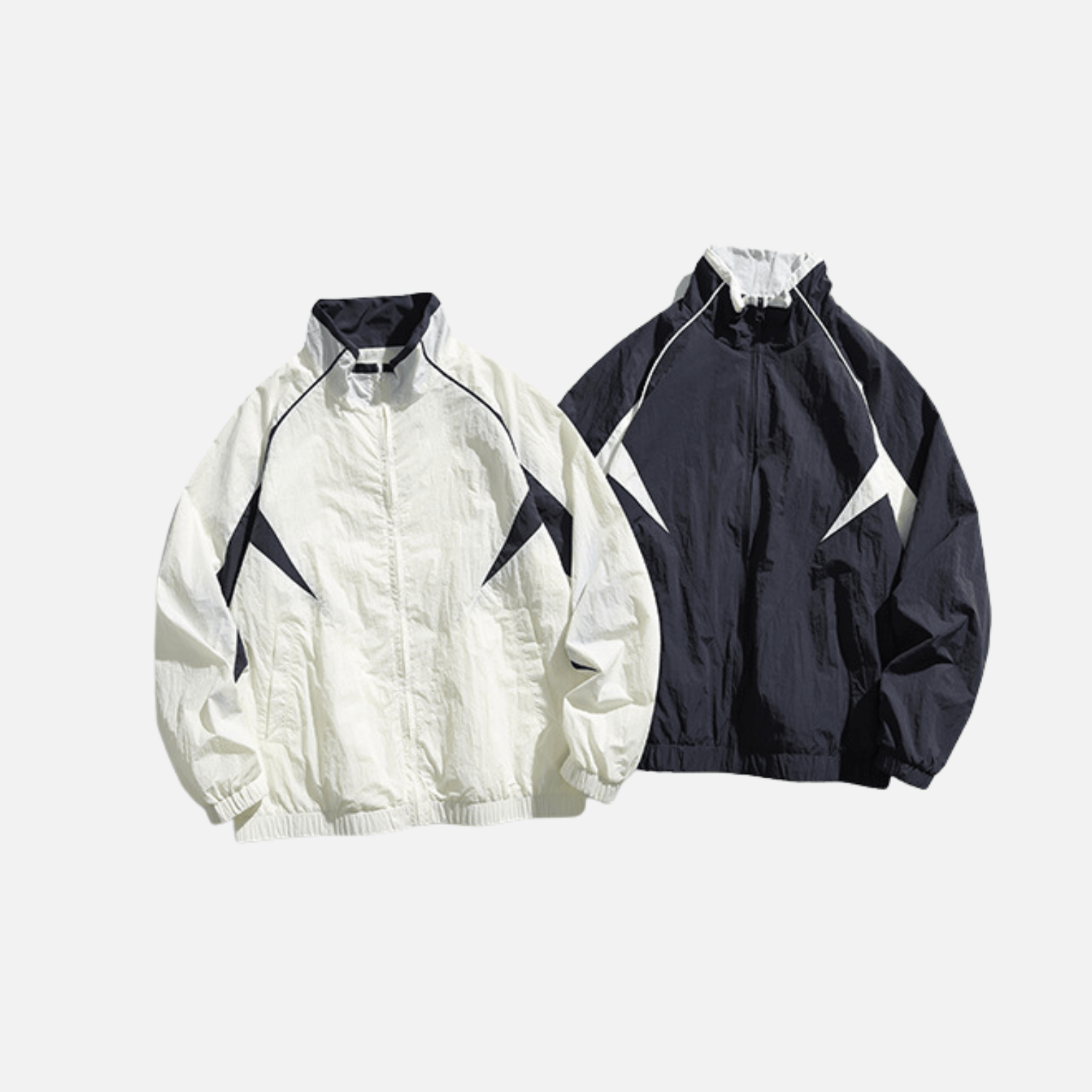 Outdoor-Colorblock-Reißverschlussjacke