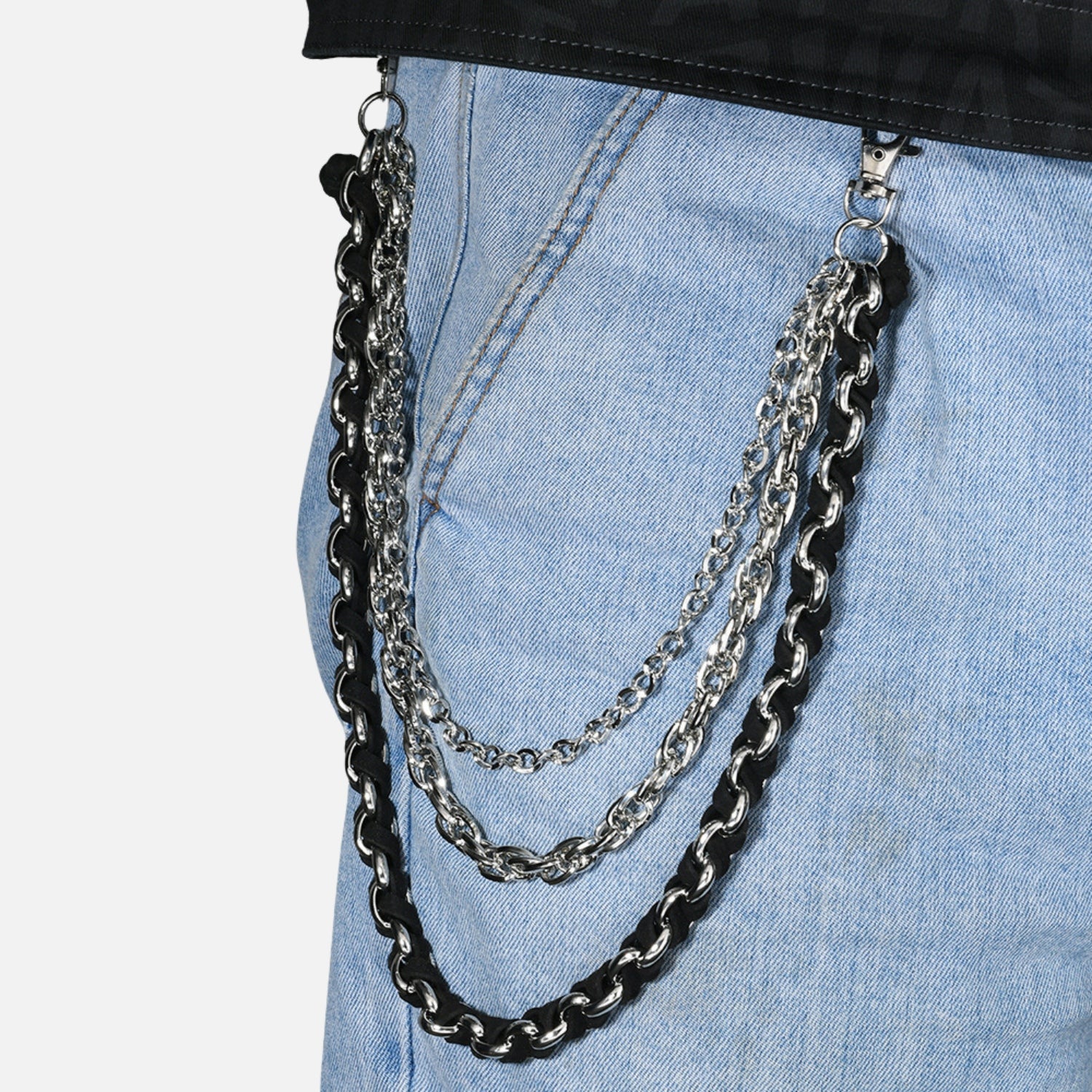 Layered Punk Chain Belt