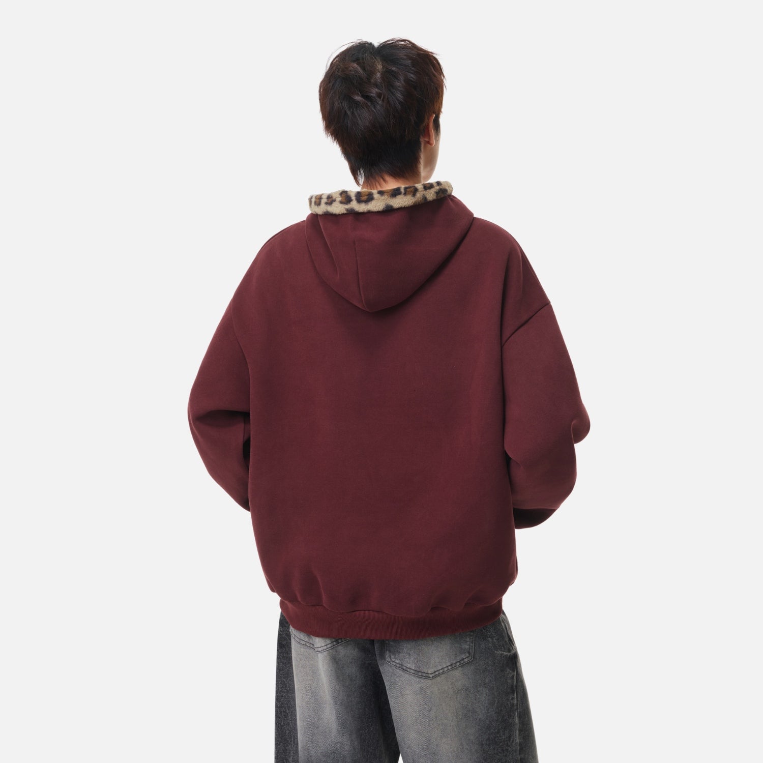 Heavyweight Leopard Patch Hoodie