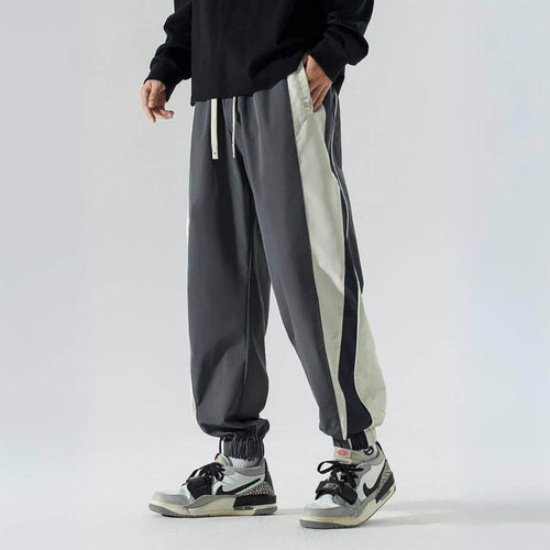 Pantaloni jogger a blocchi di colore