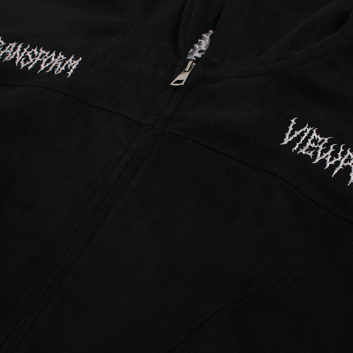 Sudadera retro de ante con capucha