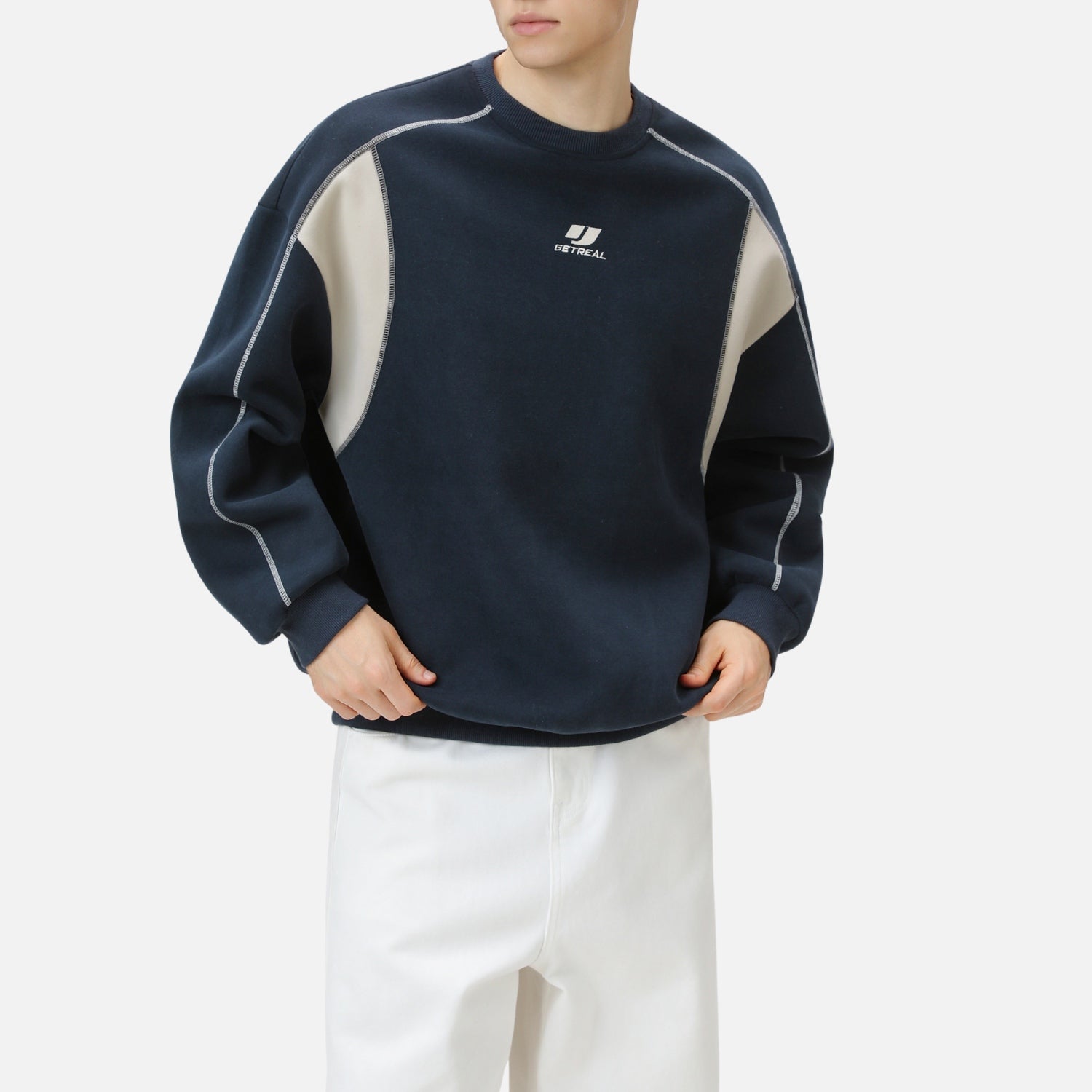 Colorblock Stitch Heavyweight Sweatshirt