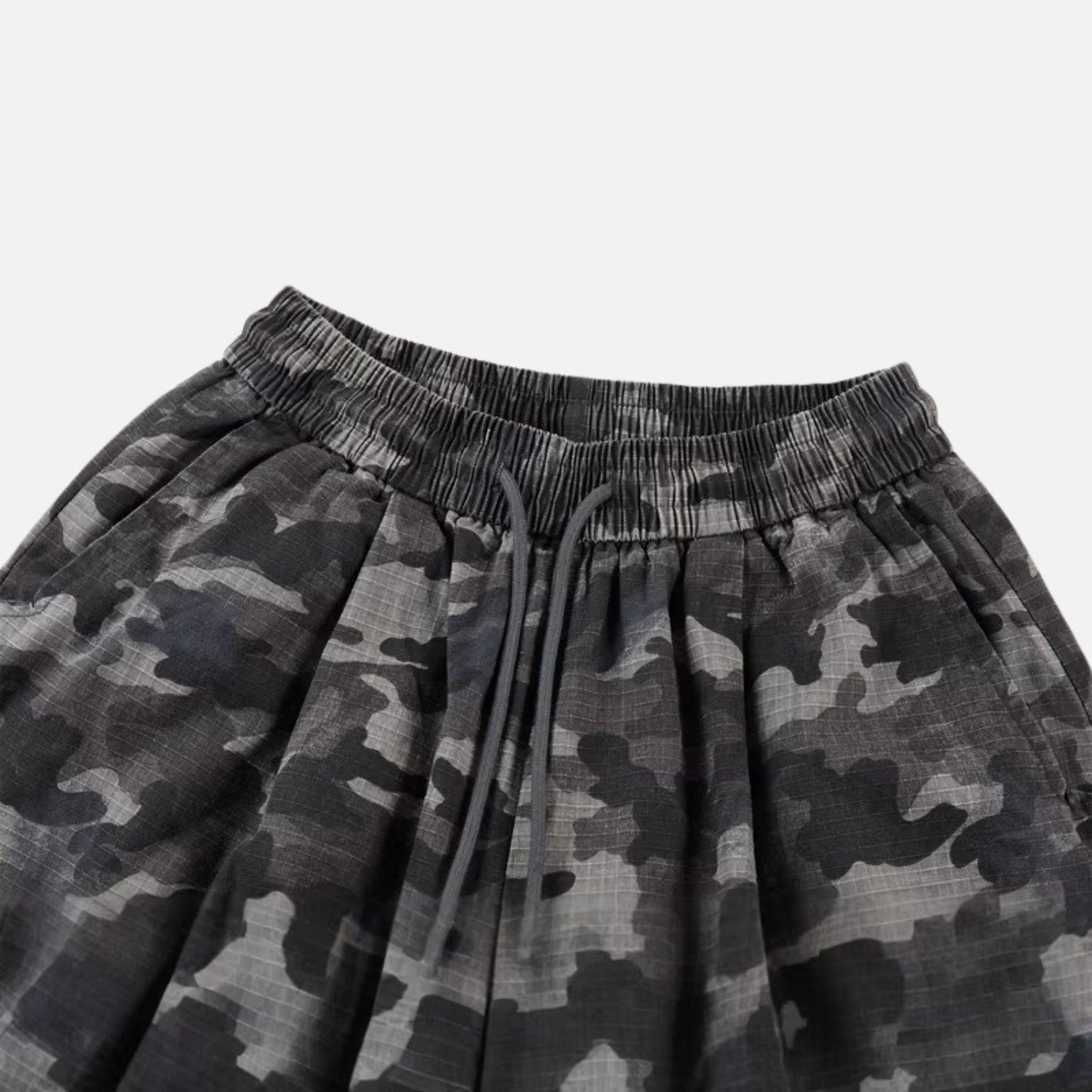 Camouflage Wide-Leg Pants