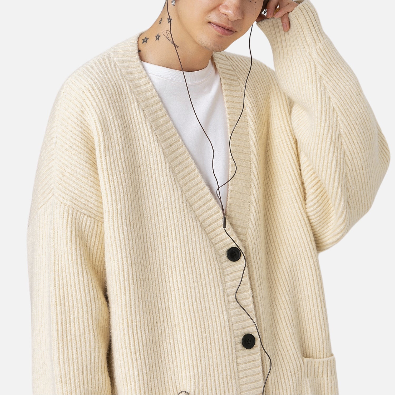 Chunky Textured Knit Cardigan