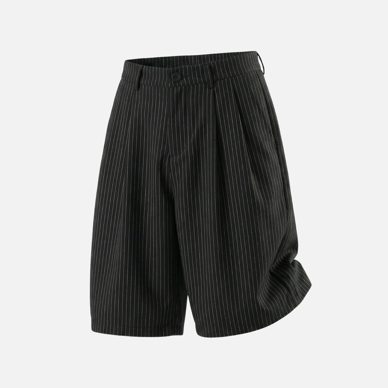 Vintage Striped Tailored Shorts