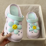 Smile flower Design Garden Clog