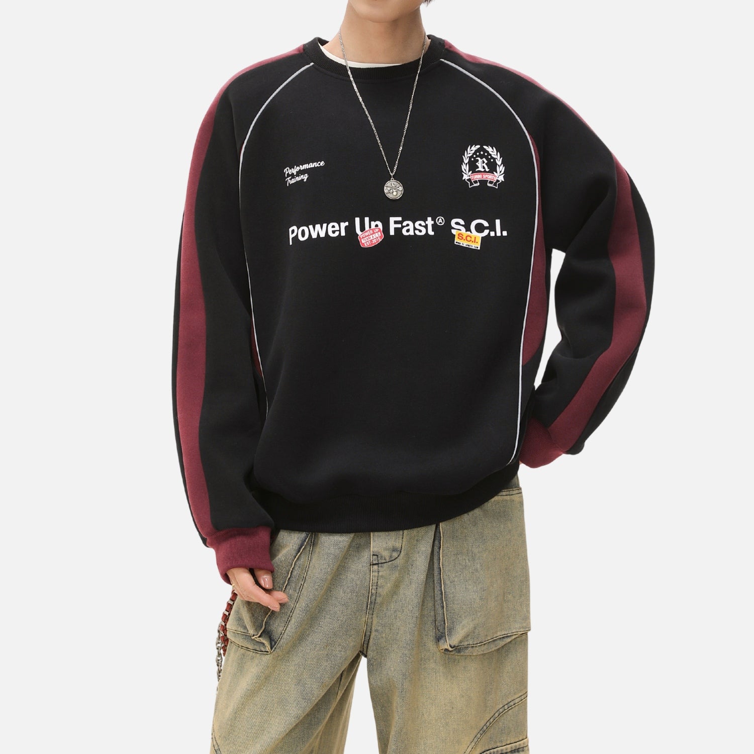 Vintage Racing Raglan Sweatshirt