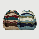 Japanese Vintage Striped Couple's Sweater