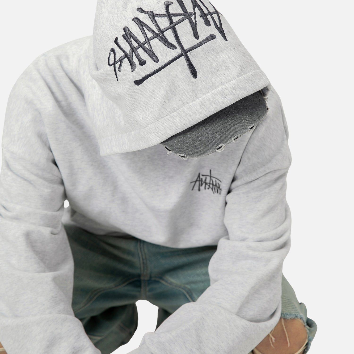 Heavyweight Hand-Drawn Embroidery Hoodie