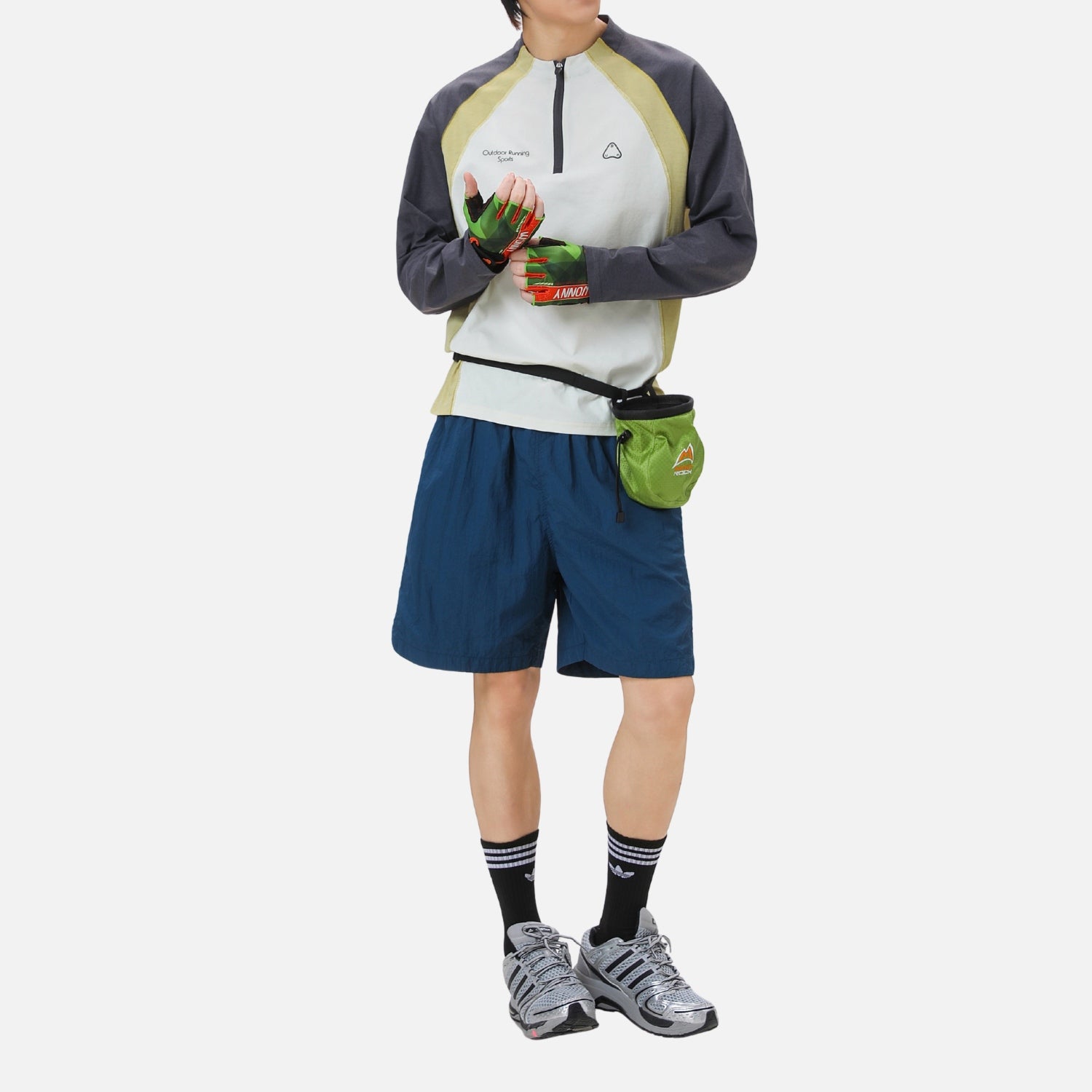 Cooling Half-Zip Raglan Long Sleeve Tee