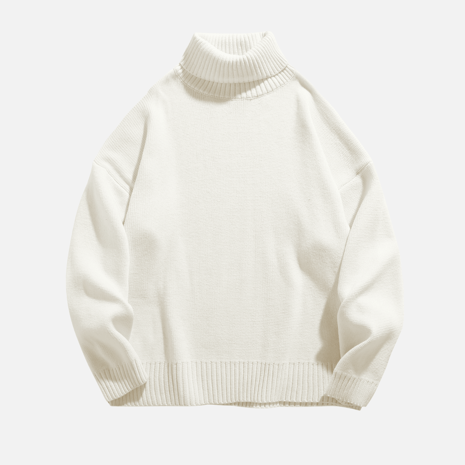 Grobstrick-Rollkragenpullover