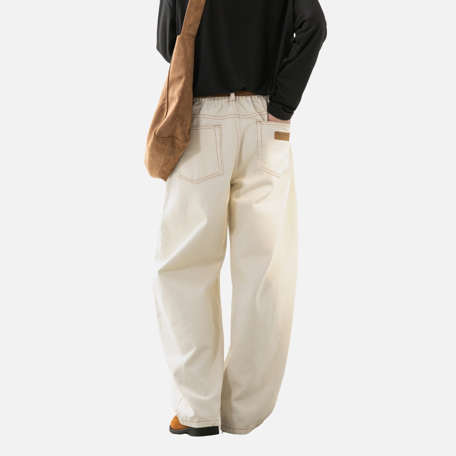 Twill Baggy Cotton Pants