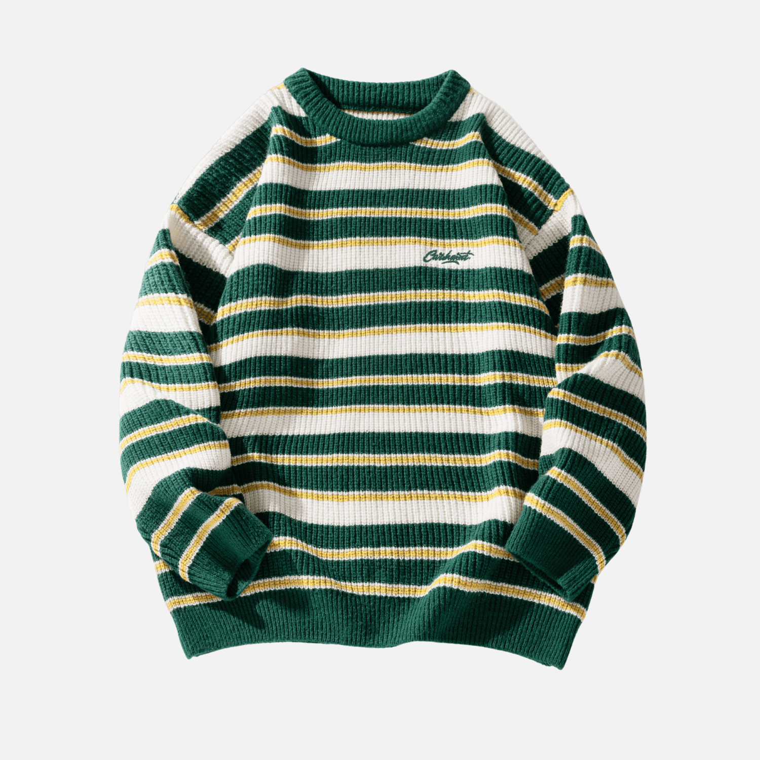 Heavyweight Striped Knit Sweater