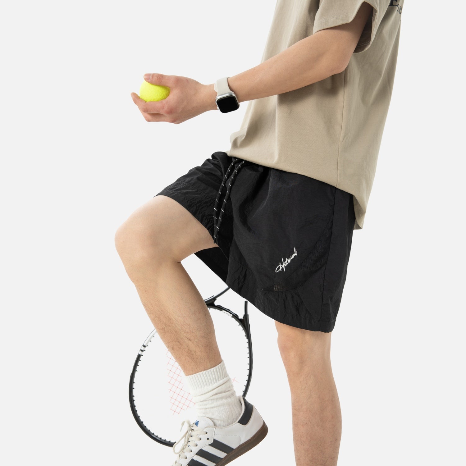 Mesh Panel Breathable Shorts