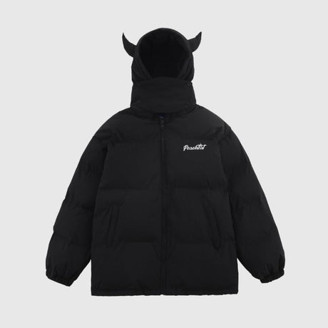 Streetwear Solid Hooded Coat