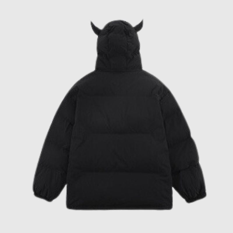 Streetwear Solid Hooded Coat