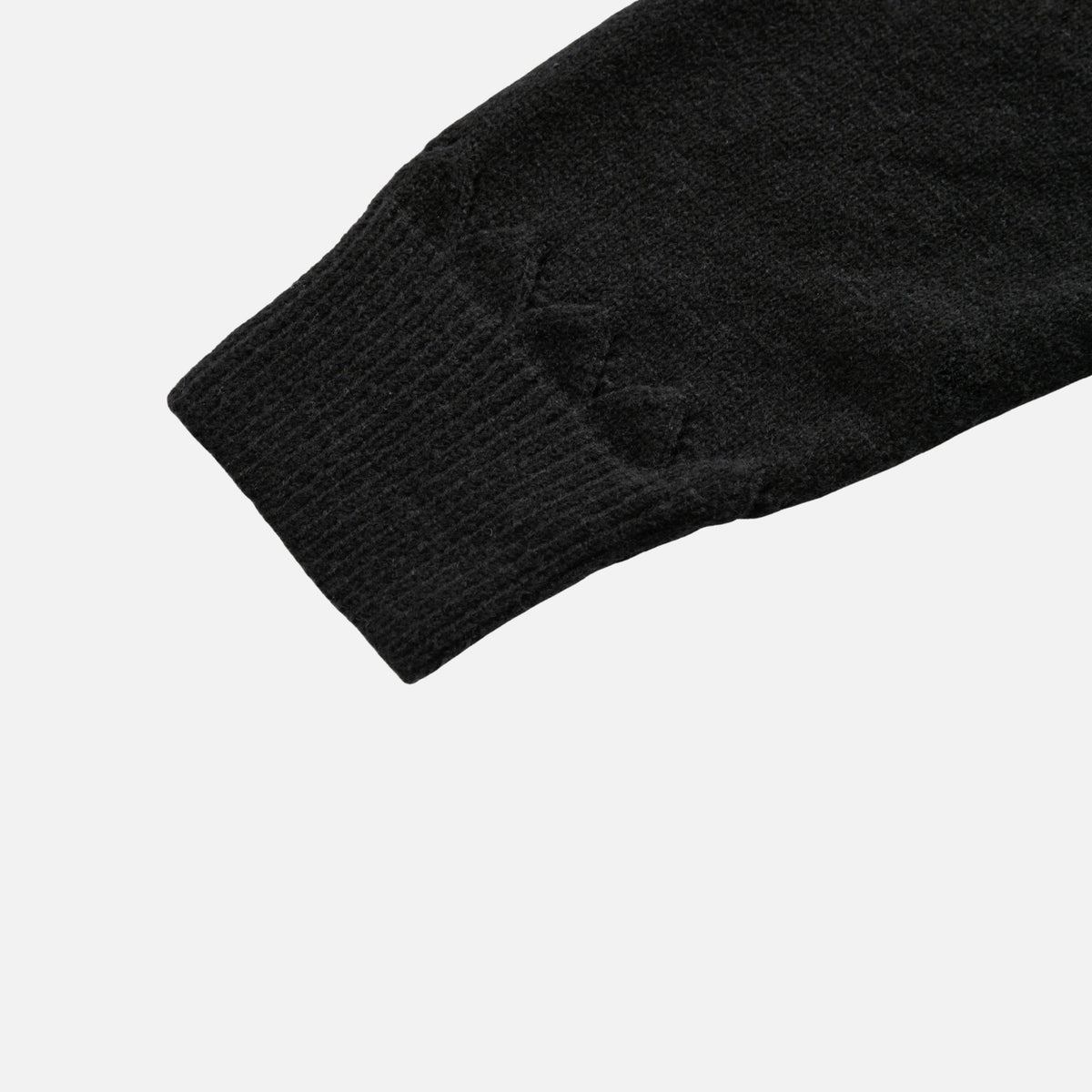 Japanese Vintage Contrast-Collar Cable Knit Sweater