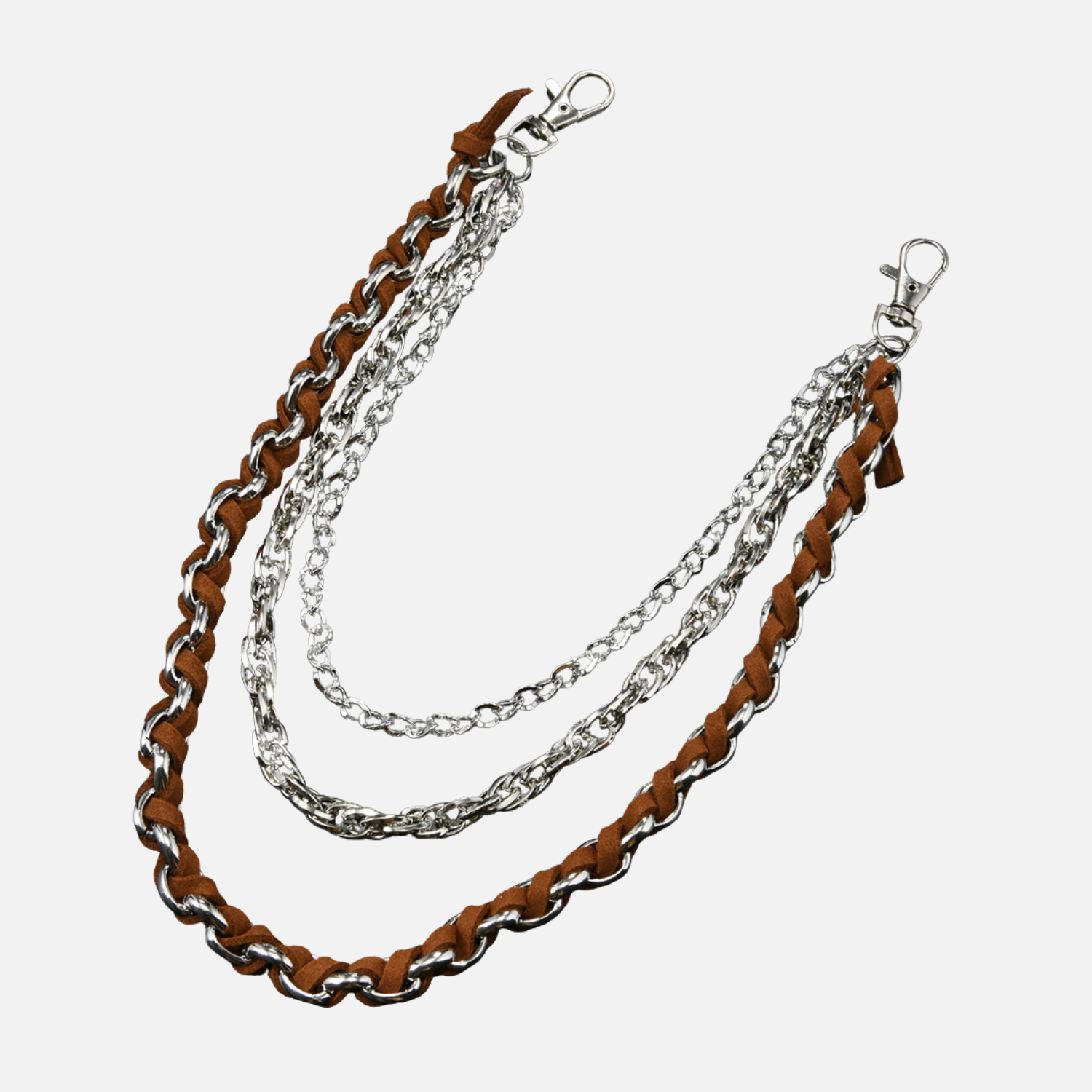 Layered Punk Chain Belt