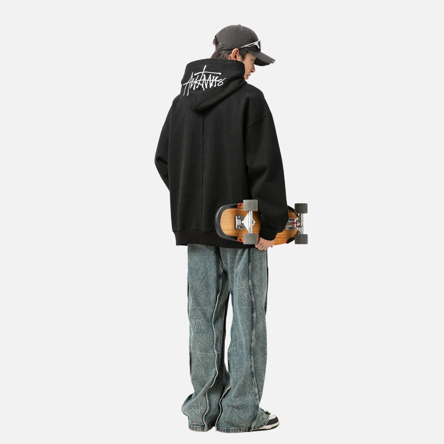 Heavyweight Hand-Drawn Embroidery Hoodie