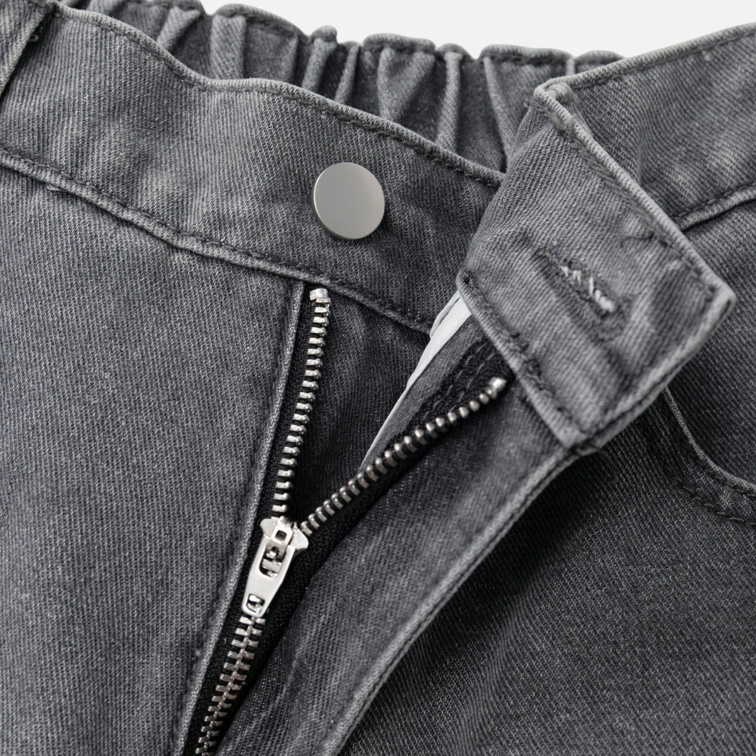 Ripped Washed Denim Shorts