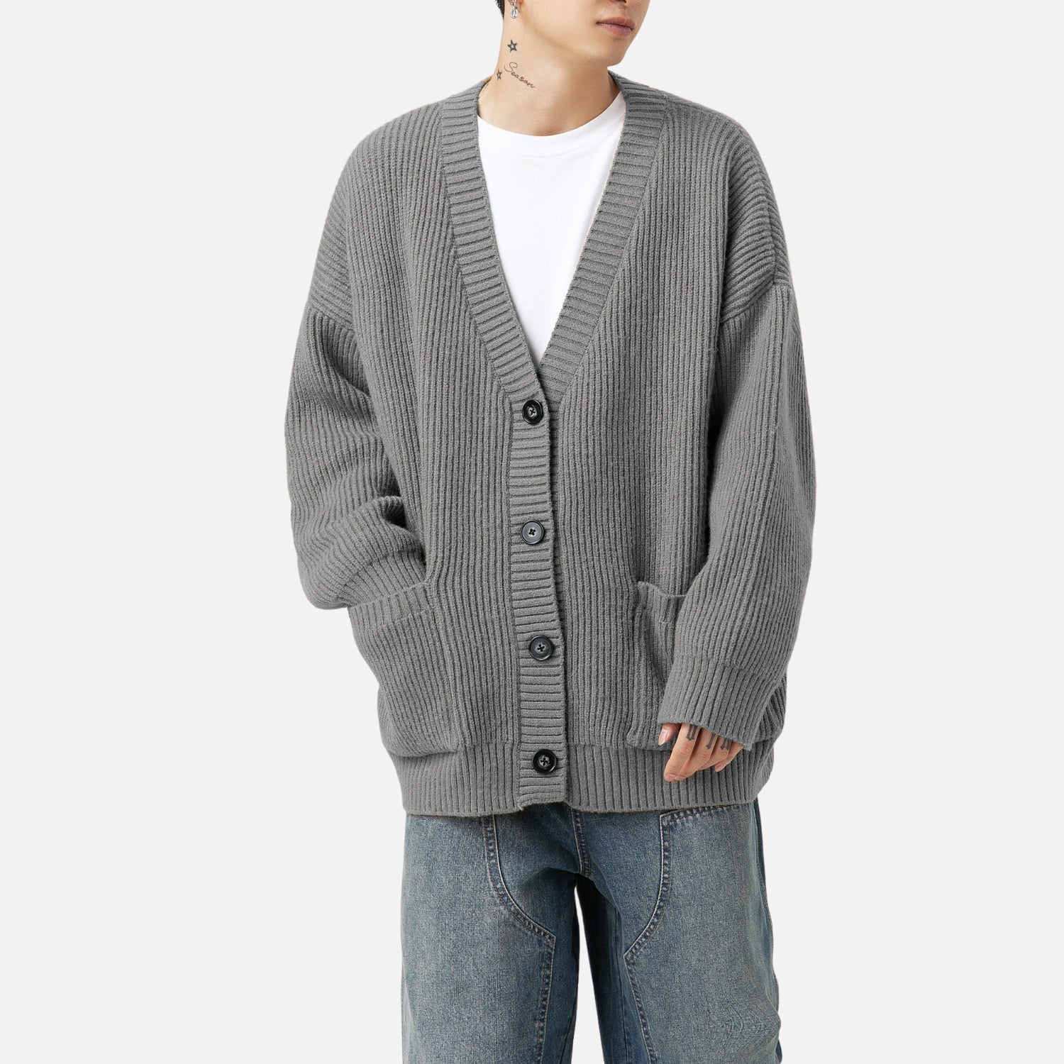 Chunky Textured Knit Cardigan