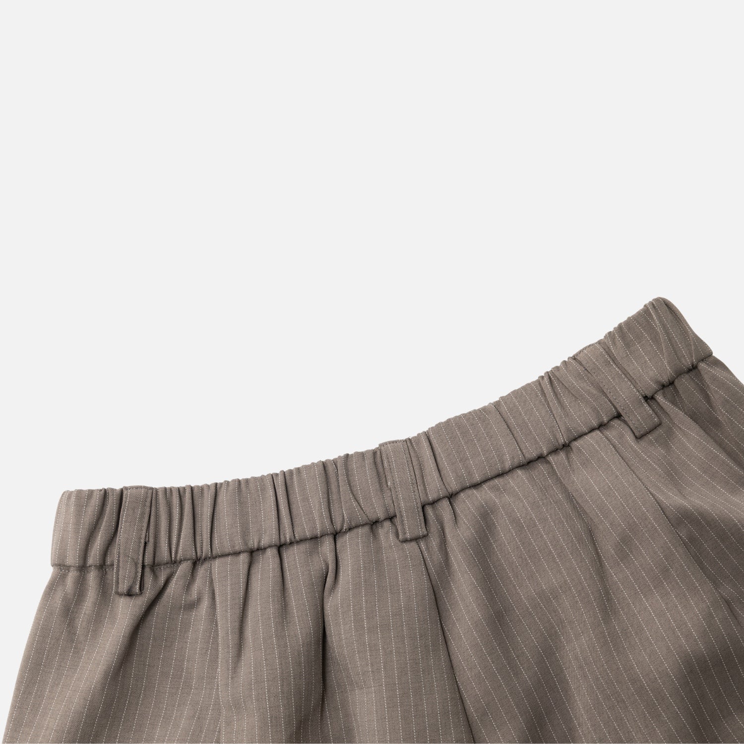 Vintage Striped Tailored Shorts