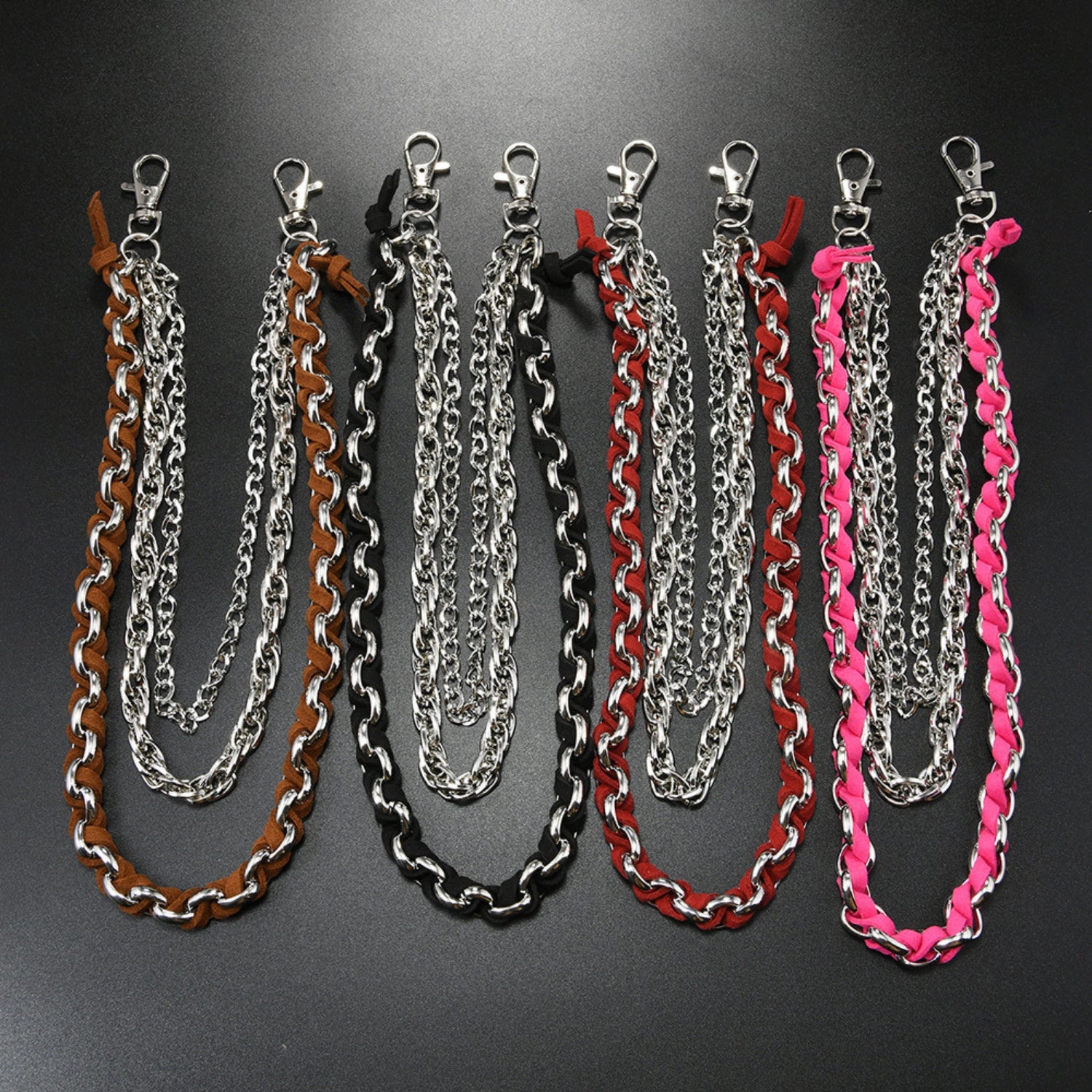 Layered Punk Chain Belt