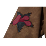 Original Streetwear Embroidered Leather Baseball Jacket