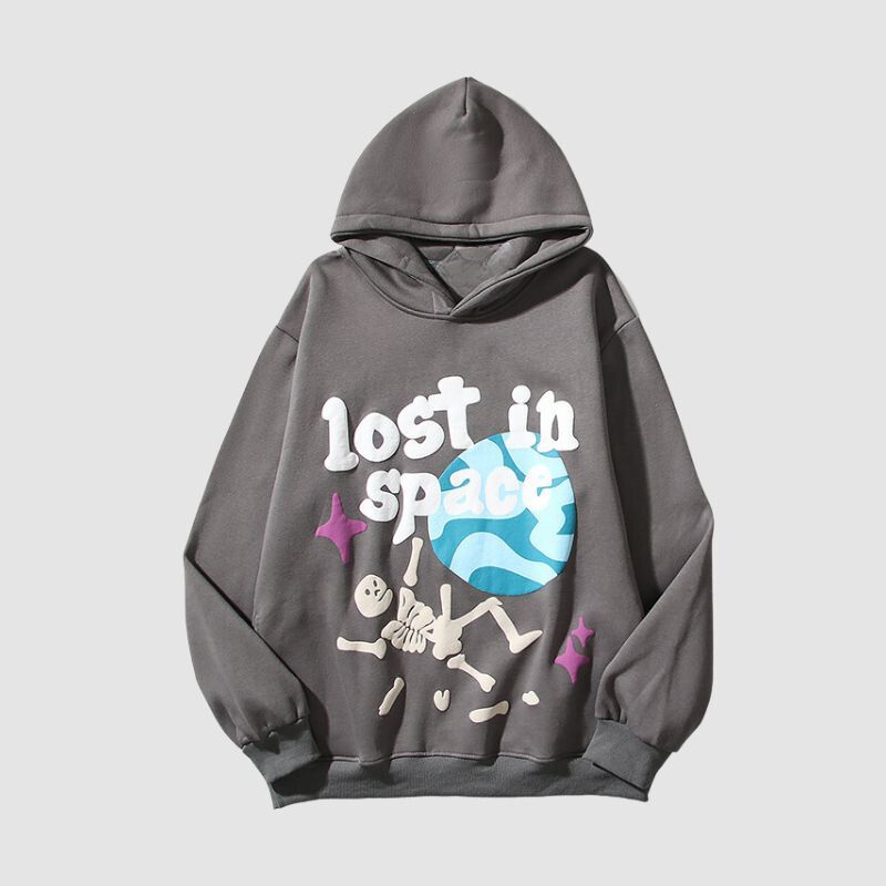 Street Vintage Graffiti Print Hoodies