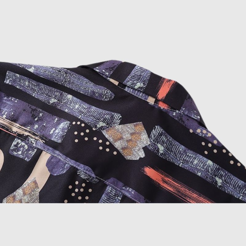 Hemd mit Vintage-Graffiti-Print