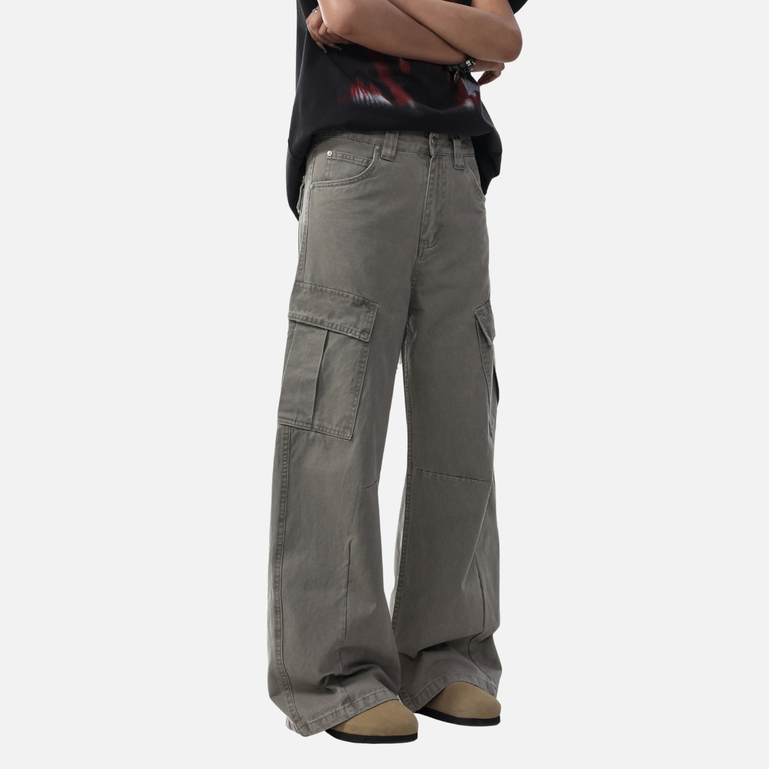 Vintage Slant Baggy Pants